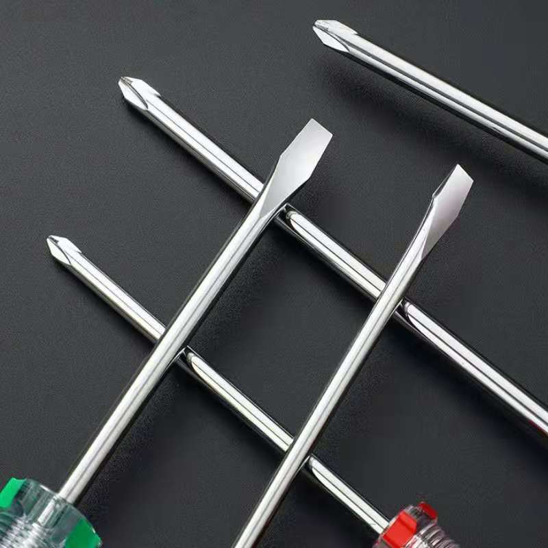 Manufacturer Wholesale Crystal Colored Screwdrivers, High Hardness Magnetic Flathead and Phillips Dual-Purpose Small Screwdrivers