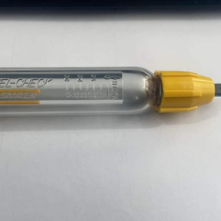 New aviation fuel tester with built-in screwdriver, model 391S, transparent and yellow explosions