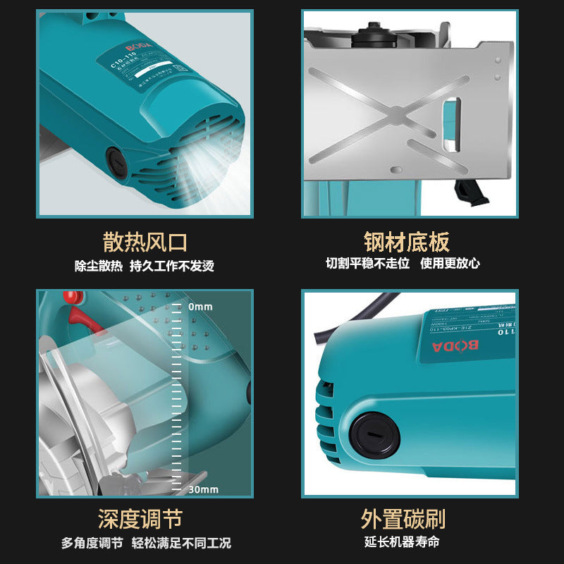 Boda marble machine stone cutting machine household multifunctional handheld wood tile marble cutting power tool