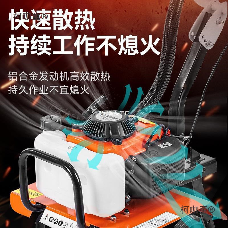 Micro Tillage Machine, Small Agricultural Machine, Soil Trenching and Weeding Machine, Gasoline Hard Soil Agricultural Multi-Functional Household Metabo