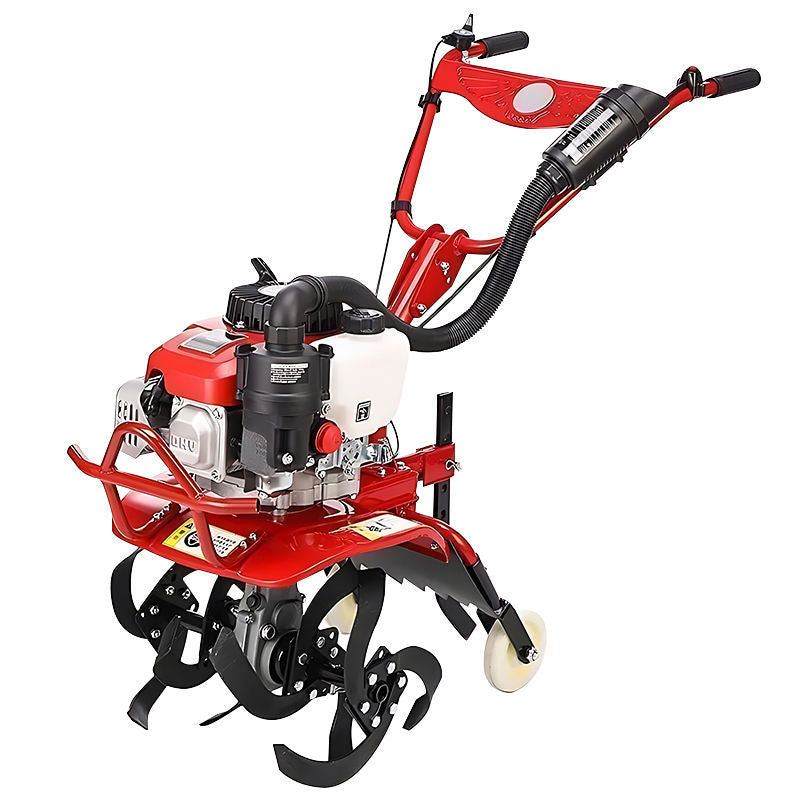 Micro-tiller four-stroke small agricultural tiller multi-functional amphibious weeding and ditching rotary tillage and wasteland clearing artifact