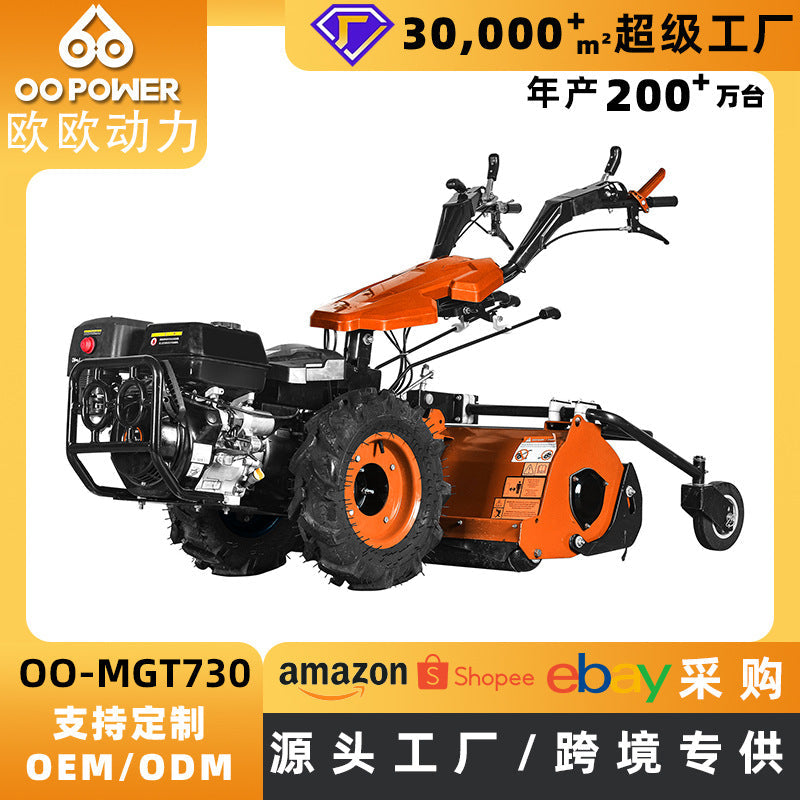 Gasoline Multifunctional Micro-Tiller, Cultivator, Small Agricultural Rotary Tiller, Household Hand-Held Trenching and Soil-Turning Machine