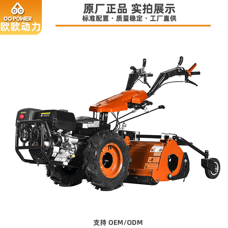 Gasoline Multifunctional Micro-Tiller, Cultivator, Small Agricultural Rotary Tiller, Household Hand-Held Trenching and Soil-Turning Machine