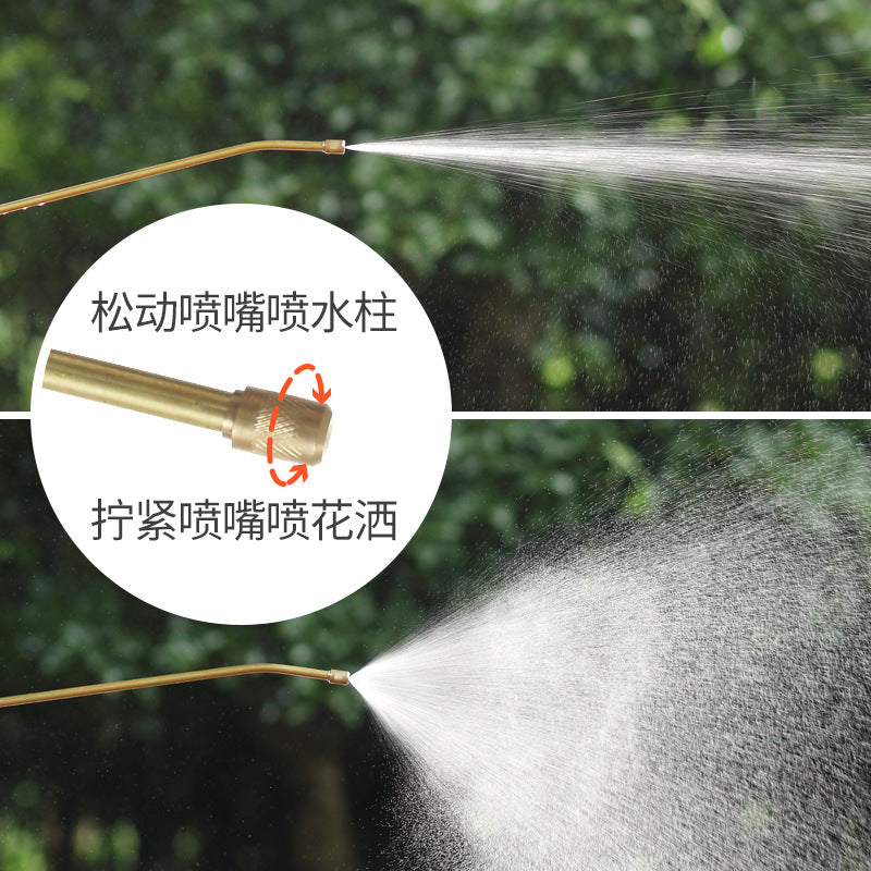 5L Manual Sprayer Household Cleaning and Disinfection Gardening Flowers Watering Shoulder Pressure Spraying Can Pesticide Atomization