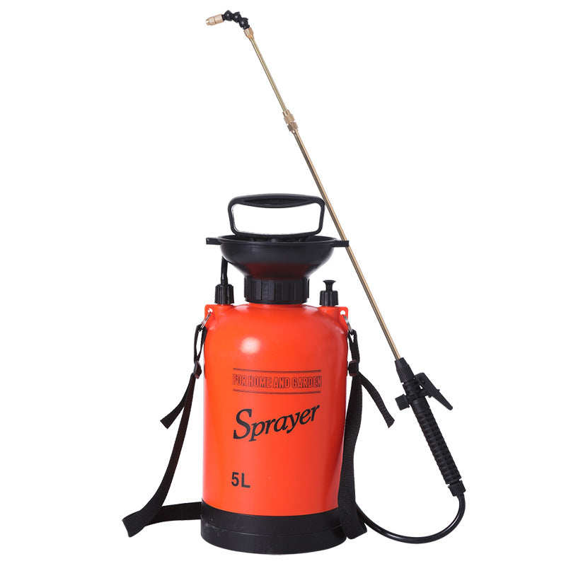 5L Manual Sprayer Household Cleaning and Disinfection Gardening Flowers Watering Shoulder Pressure Spraying Can Pesticide Atomization