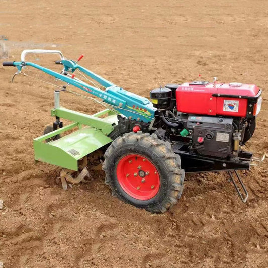 Changzhou 121 Chassis 15 Horsepower Hand-Held Tillage and Fertilization Tractor Two-Wheel Weeding and Sowing Hand-Held Tractor