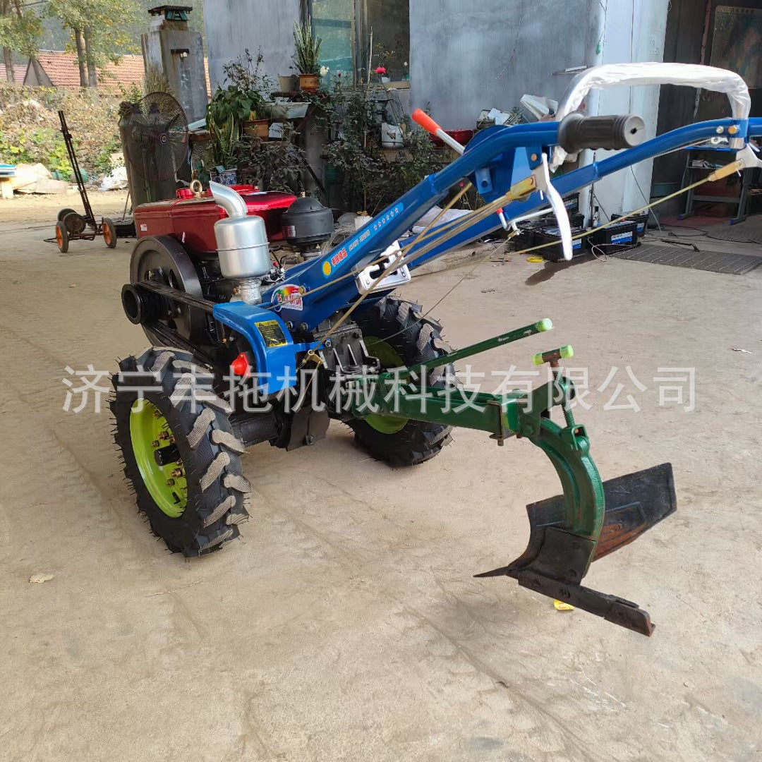 Changzhou 121 Chassis 15 Horsepower Hand-Held Tillage and Fertilization Tractor Two-Wheel Weeding and Sowing Hand-Held Tractor