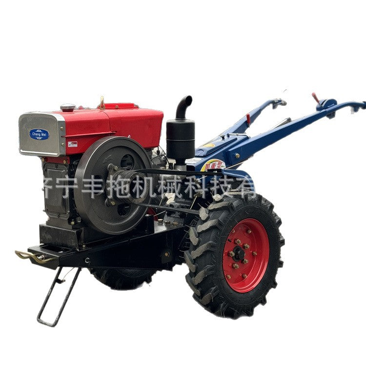 Changzhou 121 Chassis 15 Horsepower Hand-Held Tillage and Fertilization Tractor Two-Wheel Weeding and Sowing Hand-Held Tractor