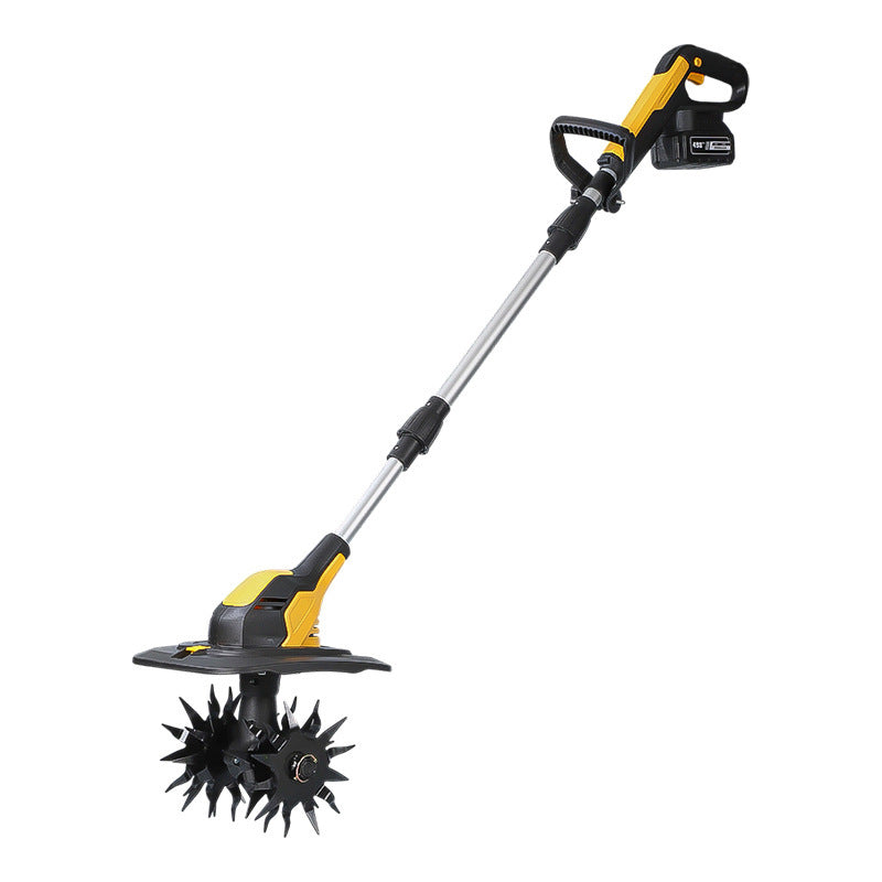 Cross-Border Lithium Battery Wireless Portable Micro-Tiller Small Agricultural Electric Tiller High-Power Handheld Telescopic Rotary Tiller
