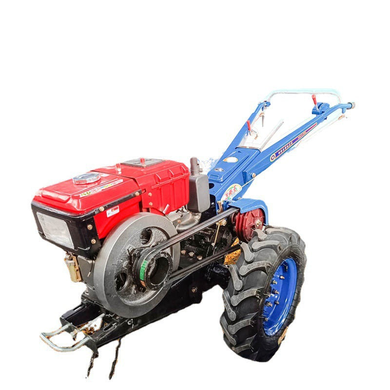 Walking tractor rotary tiller household paddy field Tiller multi-functional ridging plough machine earthmoving machine factory customization