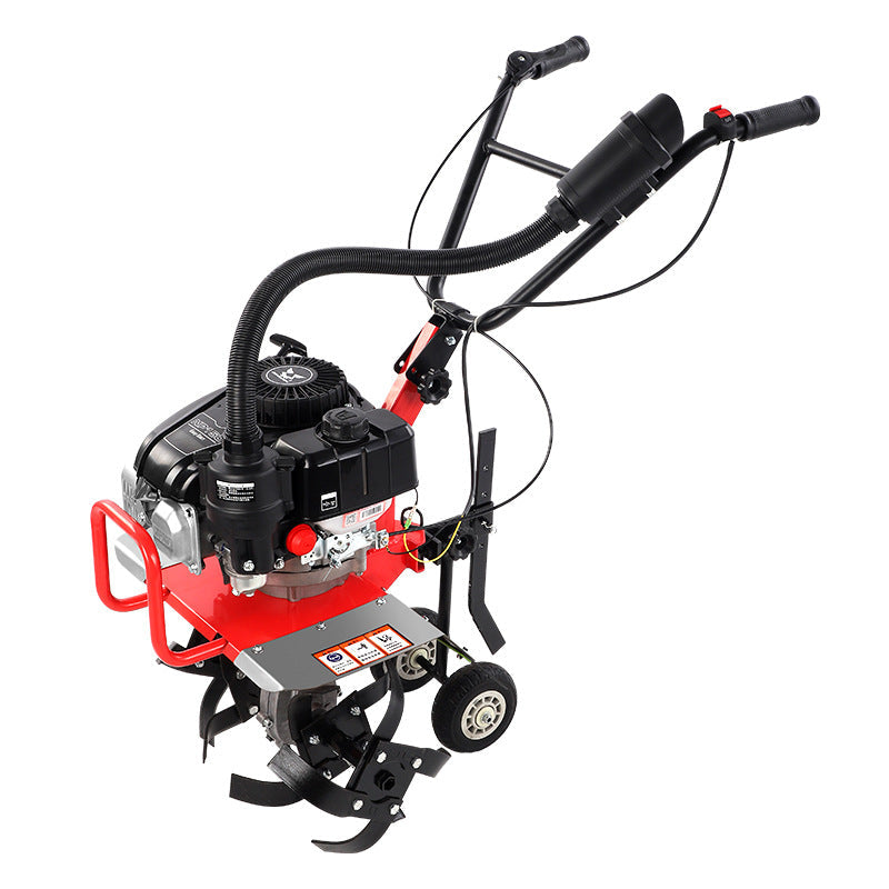 Zongshen Micro Tillage Machine Small Agricultural Gasoline Household Hoe Weeding Loosening Soil Trenching Plow Field Water Field Rotary Tiller