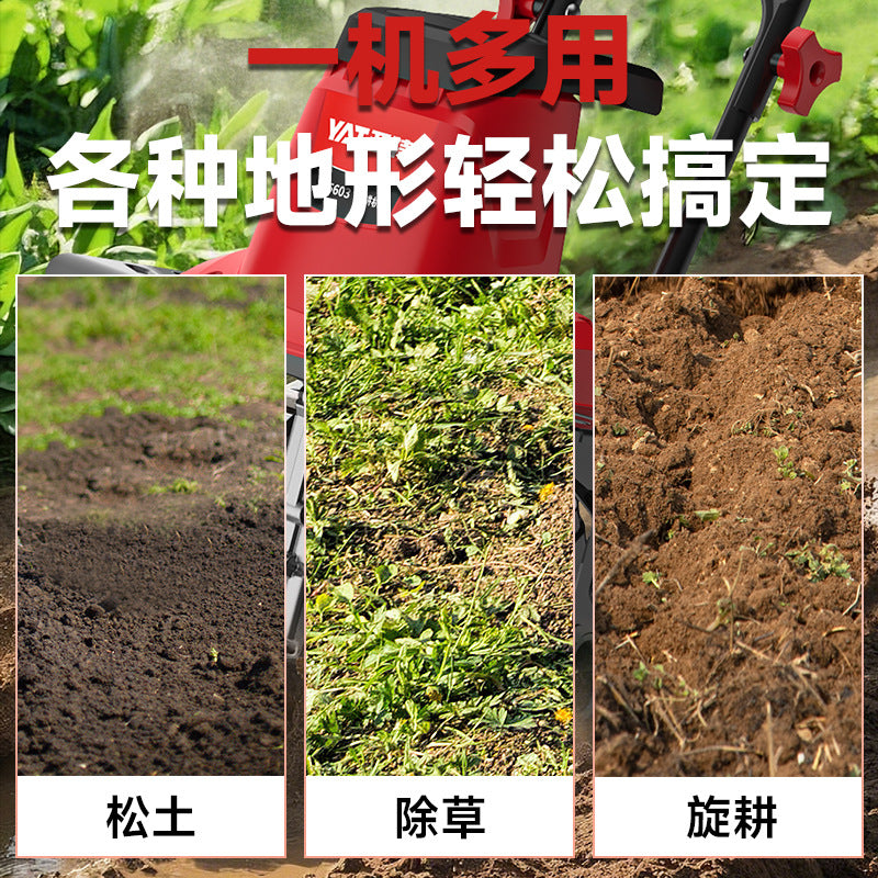 Yate Micro Tillage Machine Rotary Tillage Machine Agricultural Machinery Small Tillage Machine Hand Push Tillage Machine