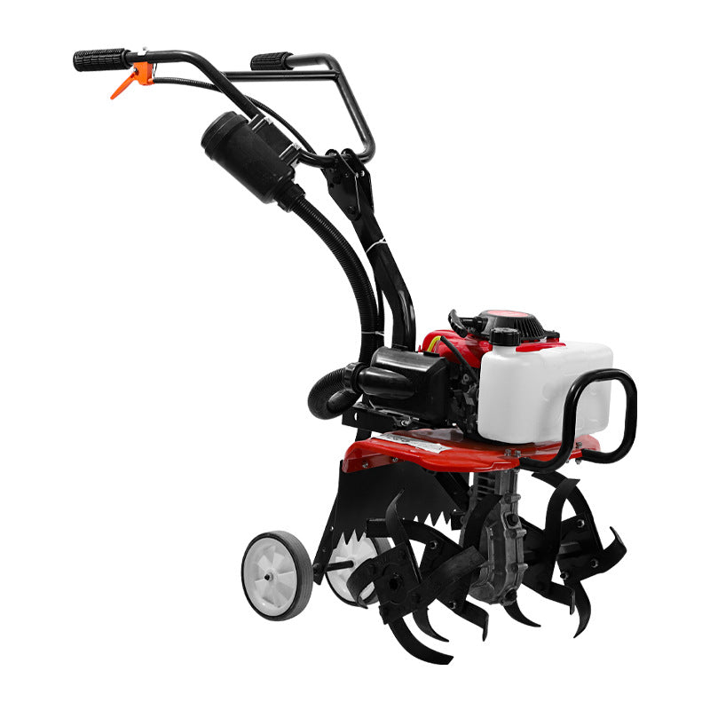 New mini-Tiller small energy-saving and oil-saving four-stroke Ripper paddy field weeding and furrowing machine land-turning and land-opening rotary tiller