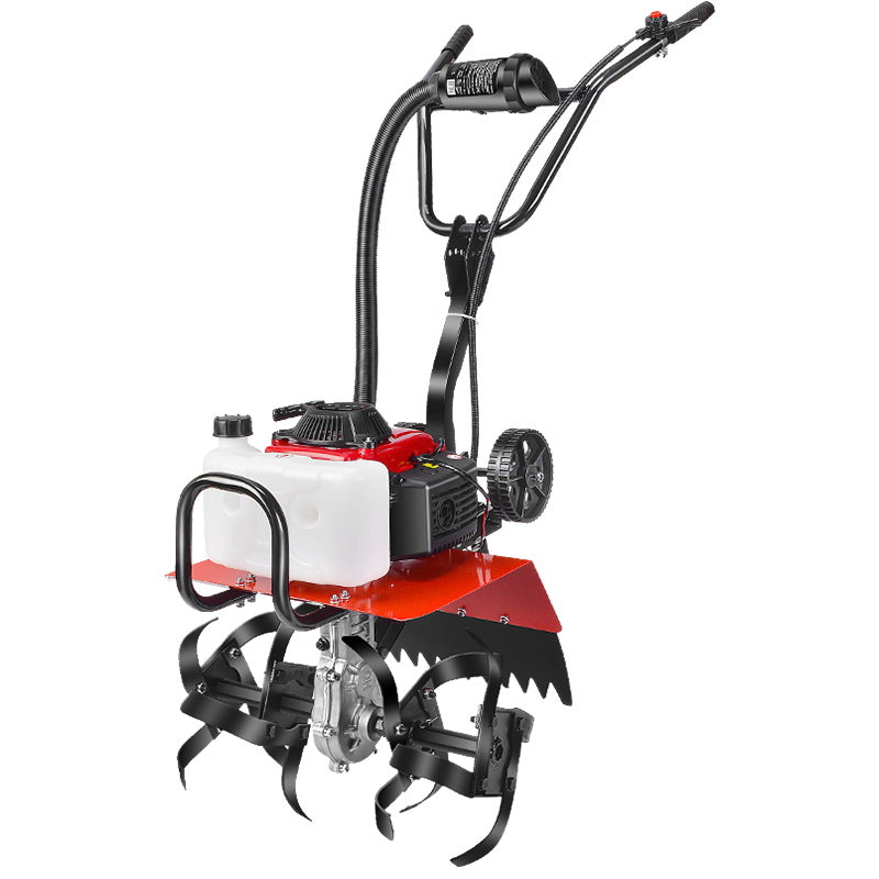 Agricultural Gasoline Small Rotary Tiller, Soil Turning Machine, Multi-Functional Weeder, Field Agricultural Garden Tools, Micro Tiller Wholesale