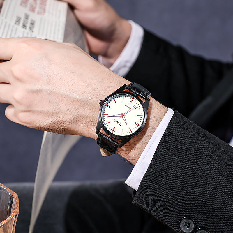 Trendy Korean Style Casual Simple Temperament Watch for Men, Student Automatic Non-Mechanical Men's Watch  Trendy Hot Item