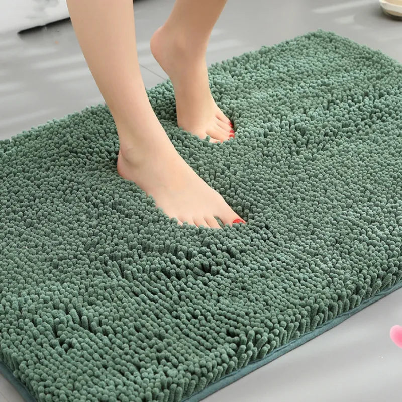 Bathroom Chenille Non-slip Absorbent Floor Mat