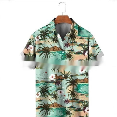 Men's Hawaiian Shirt Printed Casual Short Sleeve