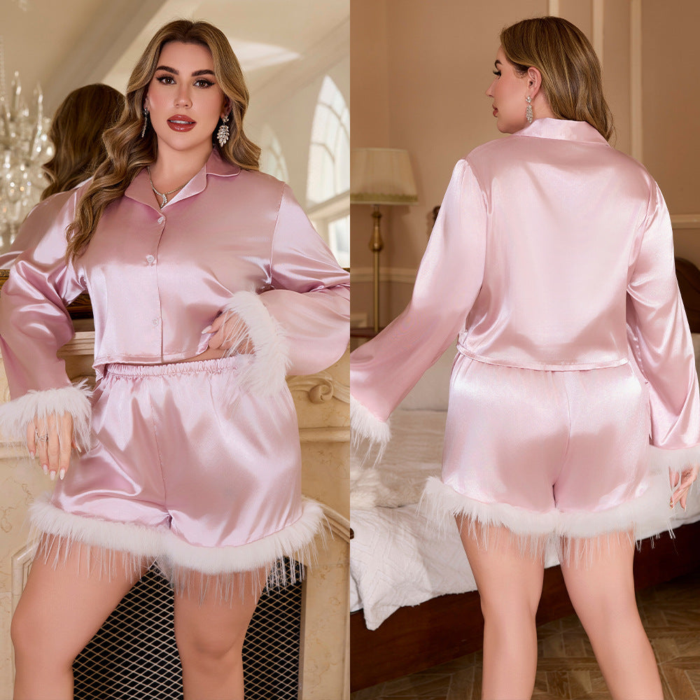 Spring European And American Ice Silk Pajamas Fashion