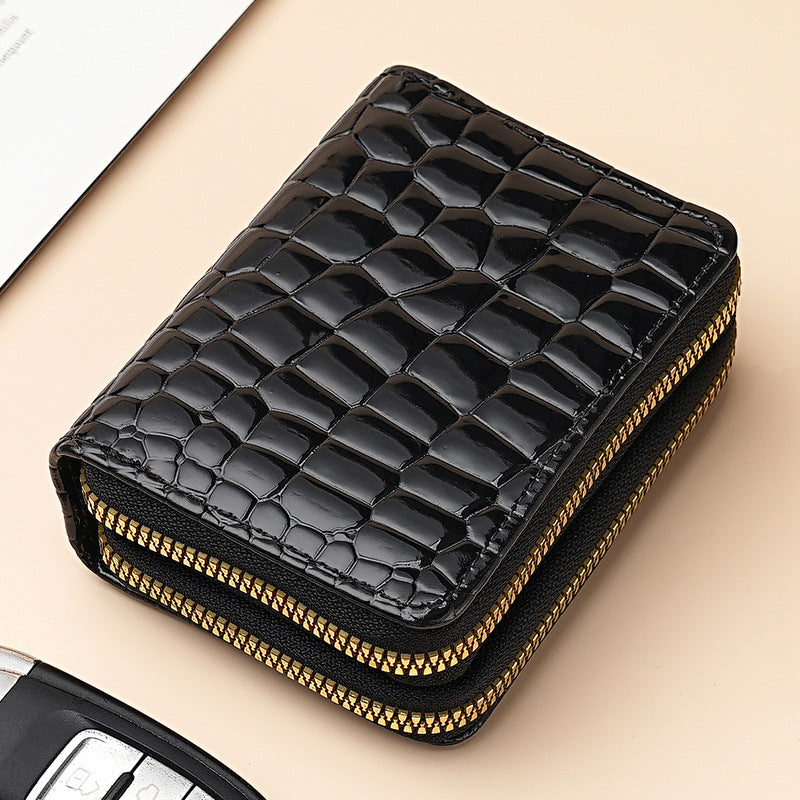Large Capacity Card Sleeve Zipper Coin Purse For Women