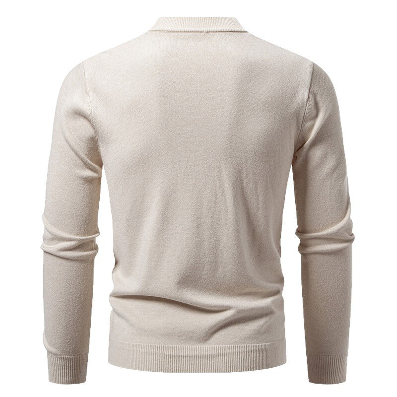 Men's Casual Knit Fashion Cable Loose V-Neck Cardigan Sweater Coat