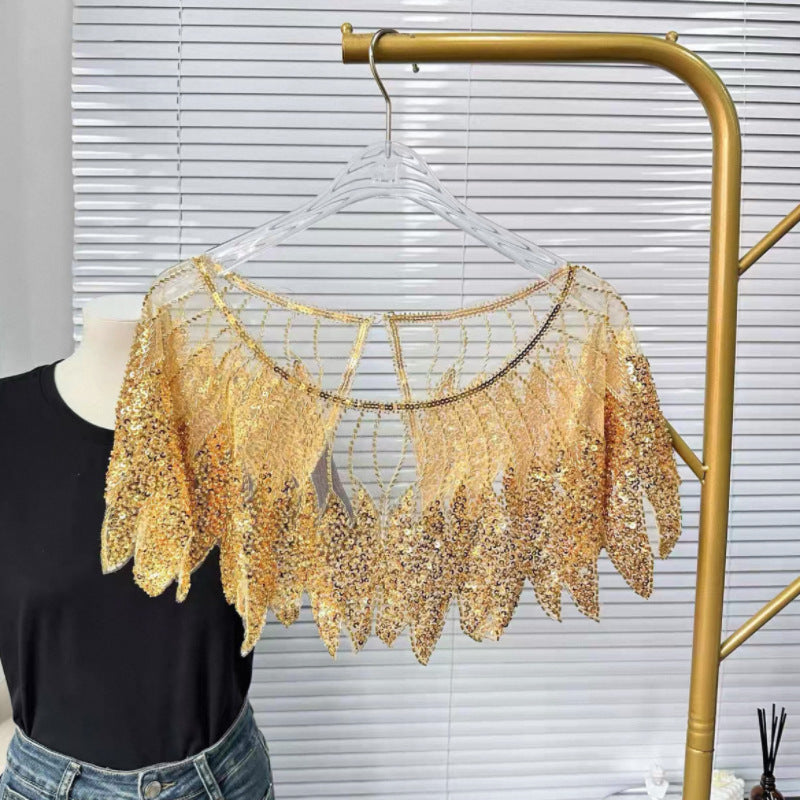 Bride Wedding Dress Front And Rear Shawl