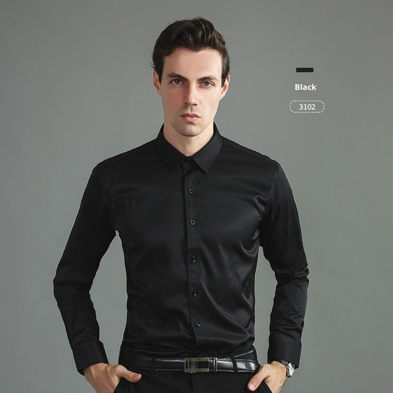 Casual Four-Way Stretch Long Sleeve Shirt