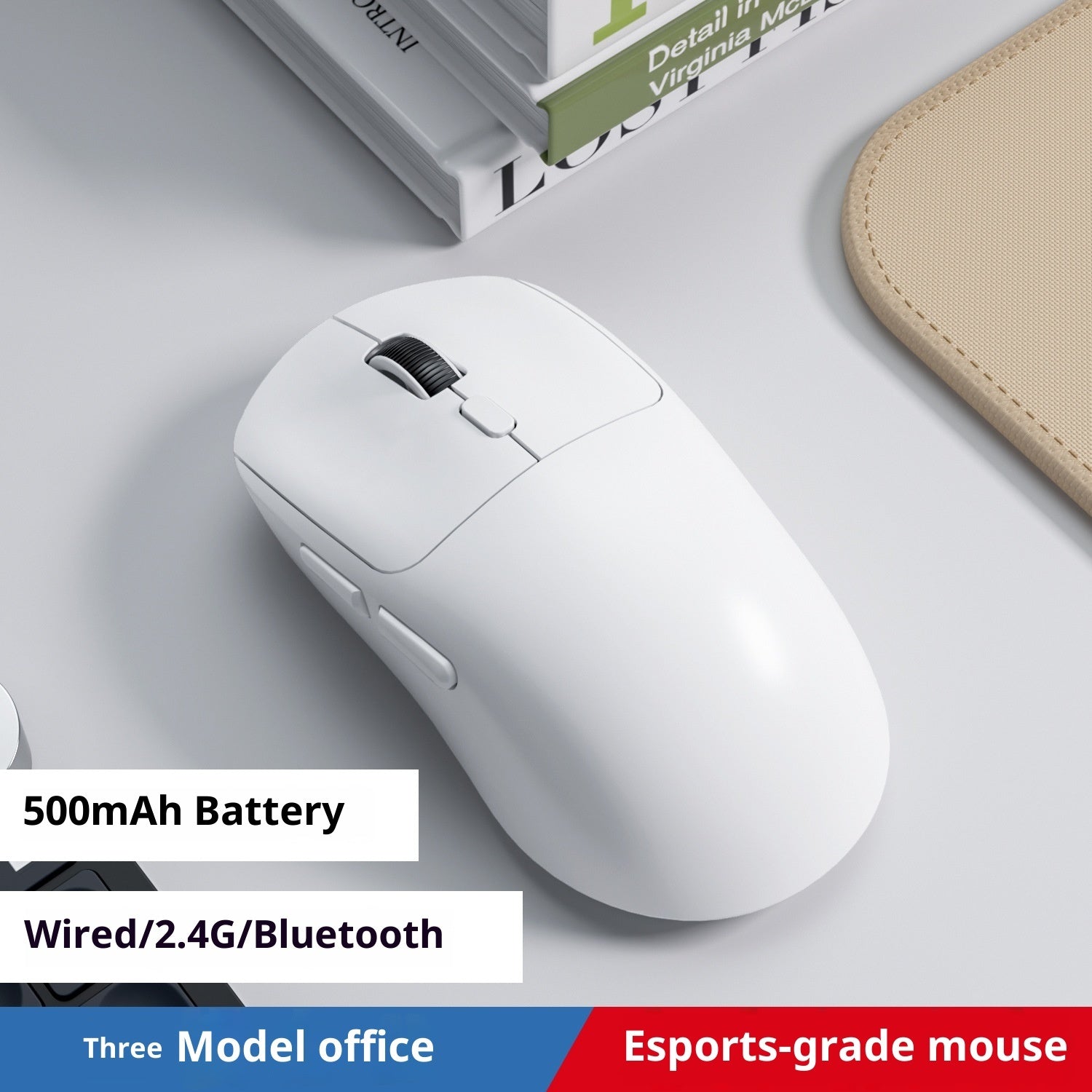 Bluetooth Wired Three-model Mouse Office Notebook Game Multi-color Mute Wireless Mouse