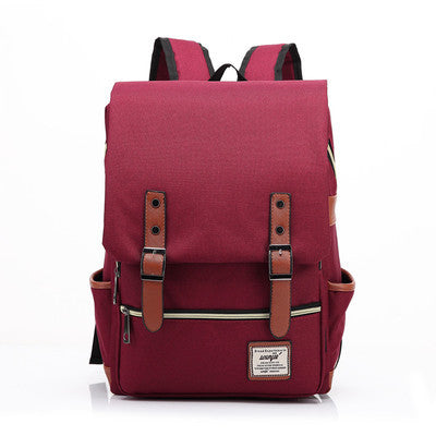 Korean Version of College and High School Student Schoolbags for Men and Women, British College Style Backpacks, Simple Computer Bags, Large Capacity Backpacks