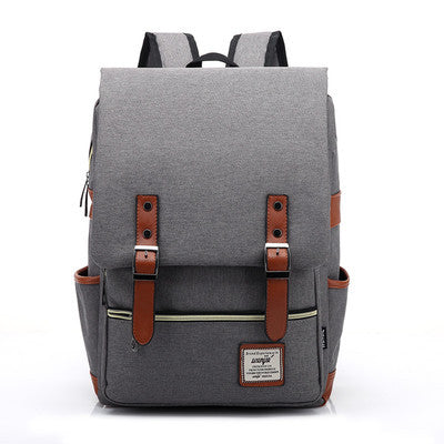 Korean Version of College and High School Student Schoolbags for Men and Women, British College Style Backpacks, Simple Computer Bags, Large Capacity Backpacks