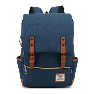 Korean Version of College and High School Student Schoolbags for Men and Women, British College Style Backpacks, Simple Computer Bags, Large Capacity Backpacks