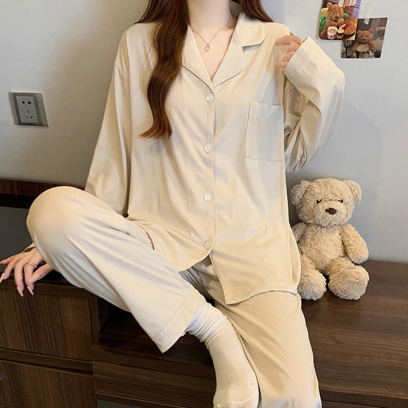 Women's Long-sleeved Pajamas Homewear Suit