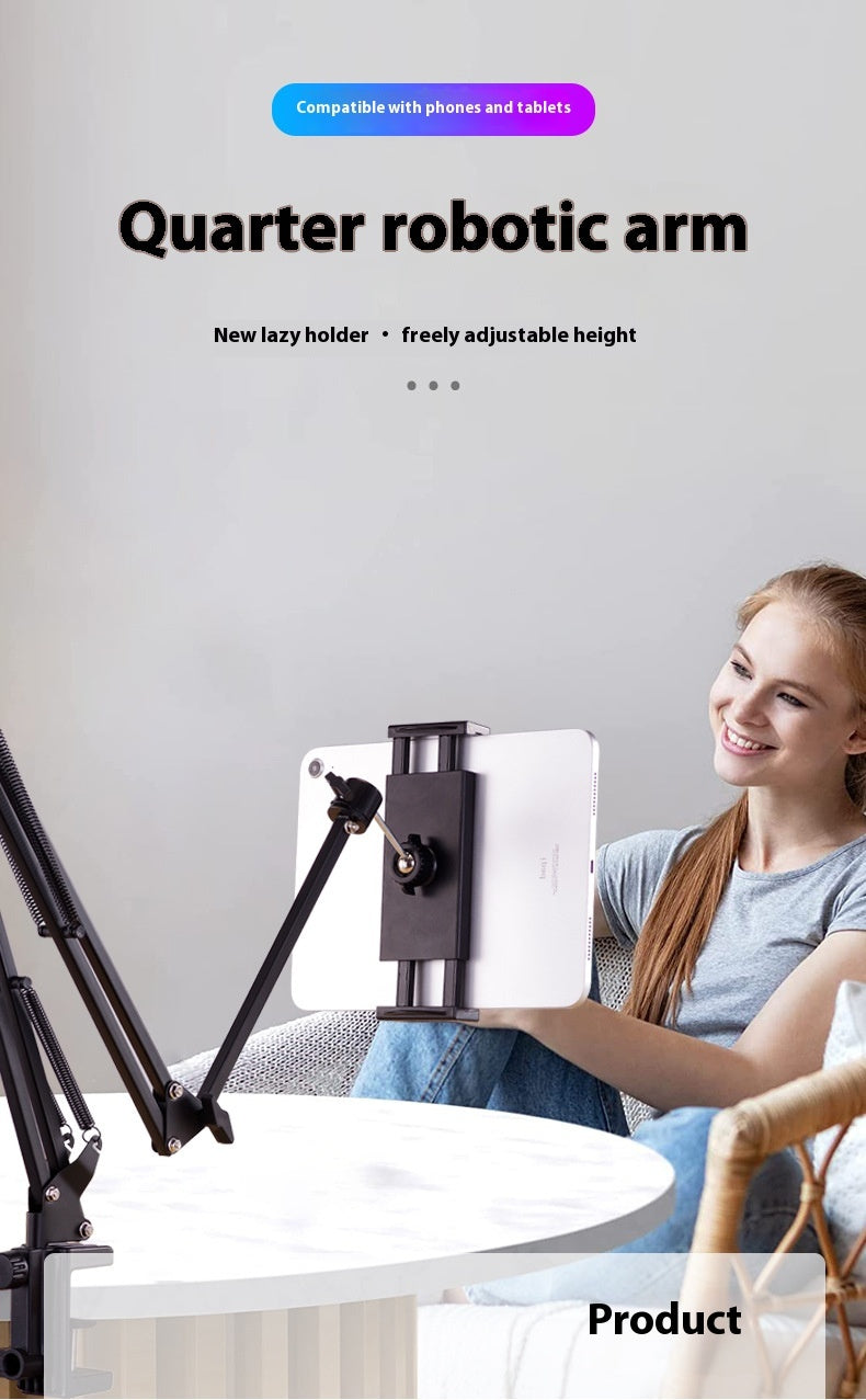 Desktop Lazy Bracket, Tablet Cantilever Support Frame, Live Streaming And Drama-watching Artifact, Foldable Metal Cantilever Bracket