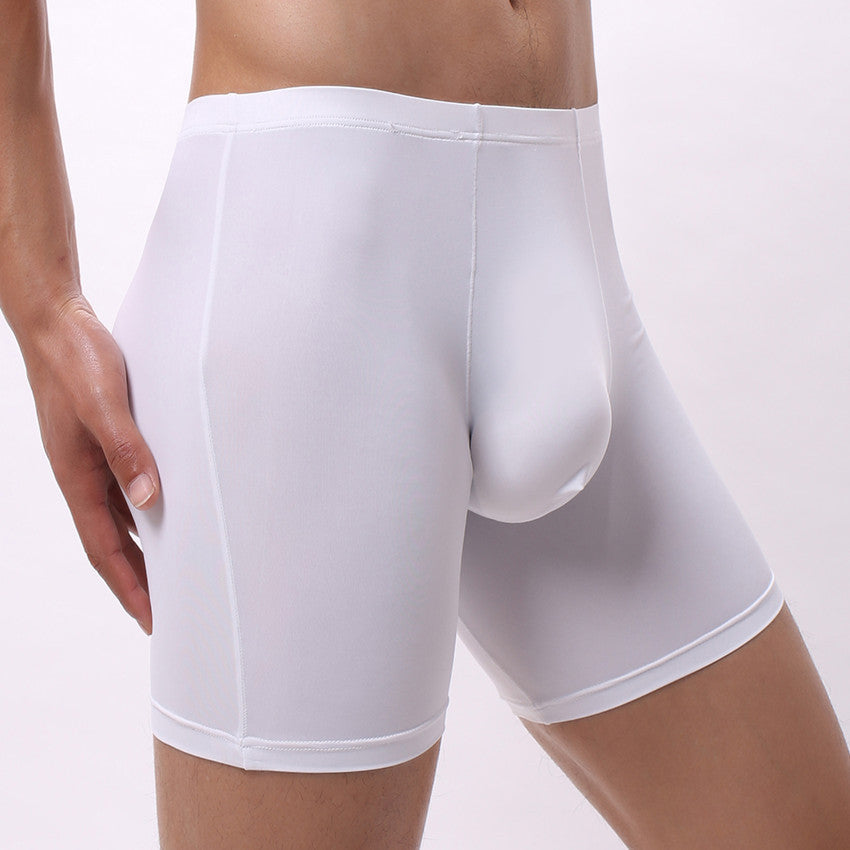 Sports Lengthened Ice Silk Boxer