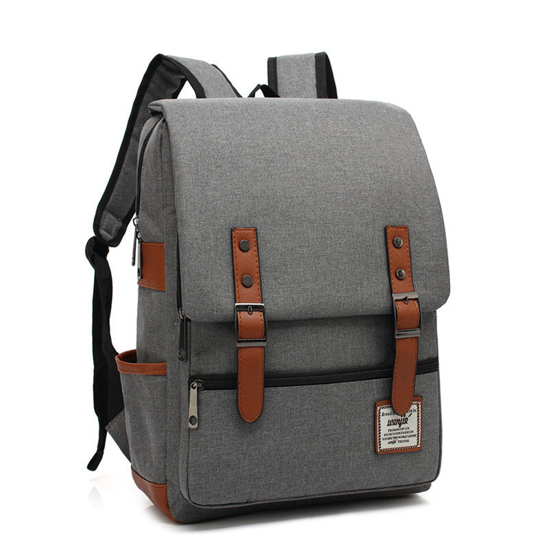 Korean Version of College and High School Student Schoolbags for Men and Women, British College Style Backpacks, Simple Computer Bags, Large Capacity Backpacks