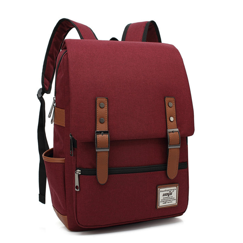 Korean Version of College and High School Student Schoolbags for Men and Women, British College Style Backpacks, Simple Computer Bags, Large Capacity Backpacks