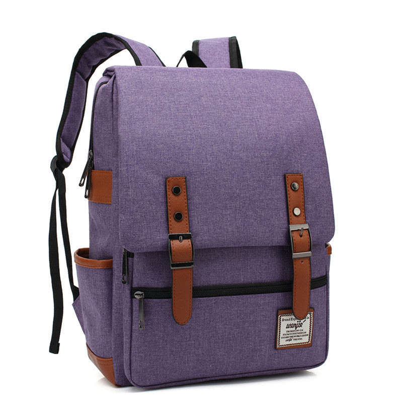 Korean Version of College and High School Student Schoolbags for Men and Women, British College Style Backpacks, Simple Computer Bags, Large Capacity Backpacks