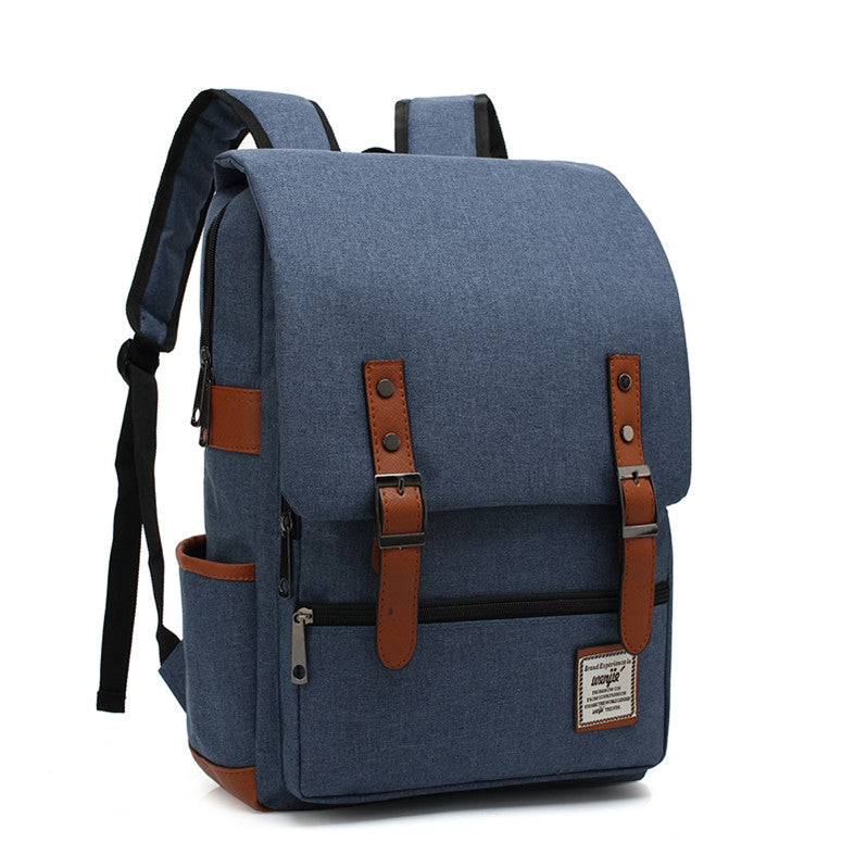 Korean Version of College and High School Student Schoolbags for Men and Women, British College Style Backpacks, Simple Computer Bags, Large Capacity Backpacks