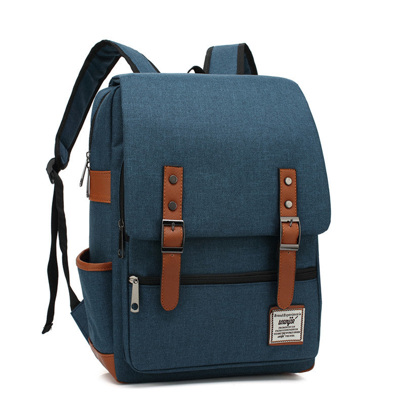 Korean Version of College and High School Student Schoolbags for Men and Women, British College Style Backpacks, Simple Computer Bags, Large Capacity Backpacks