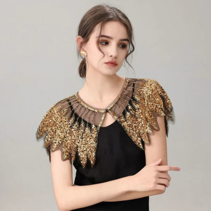 Bride Wedding Dress Front And Rear Shawl