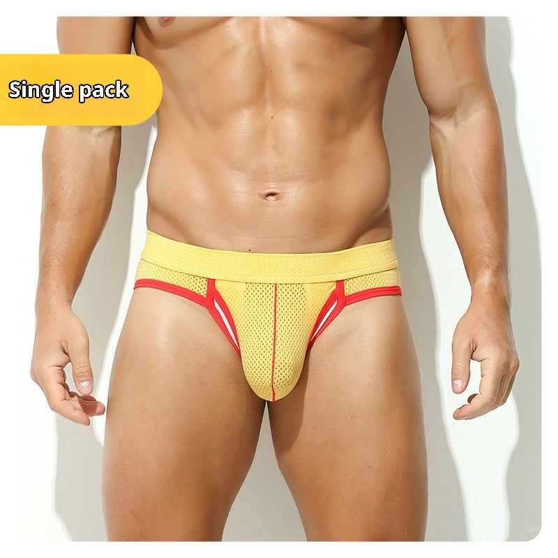 Men's Triangle Underwear Separated Scrotal Support Bag Briefs