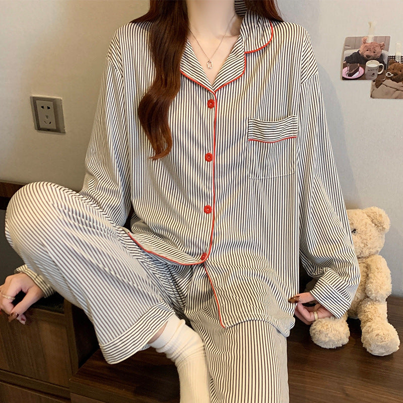 Women's Long-sleeved Pajamas Homewear Suit