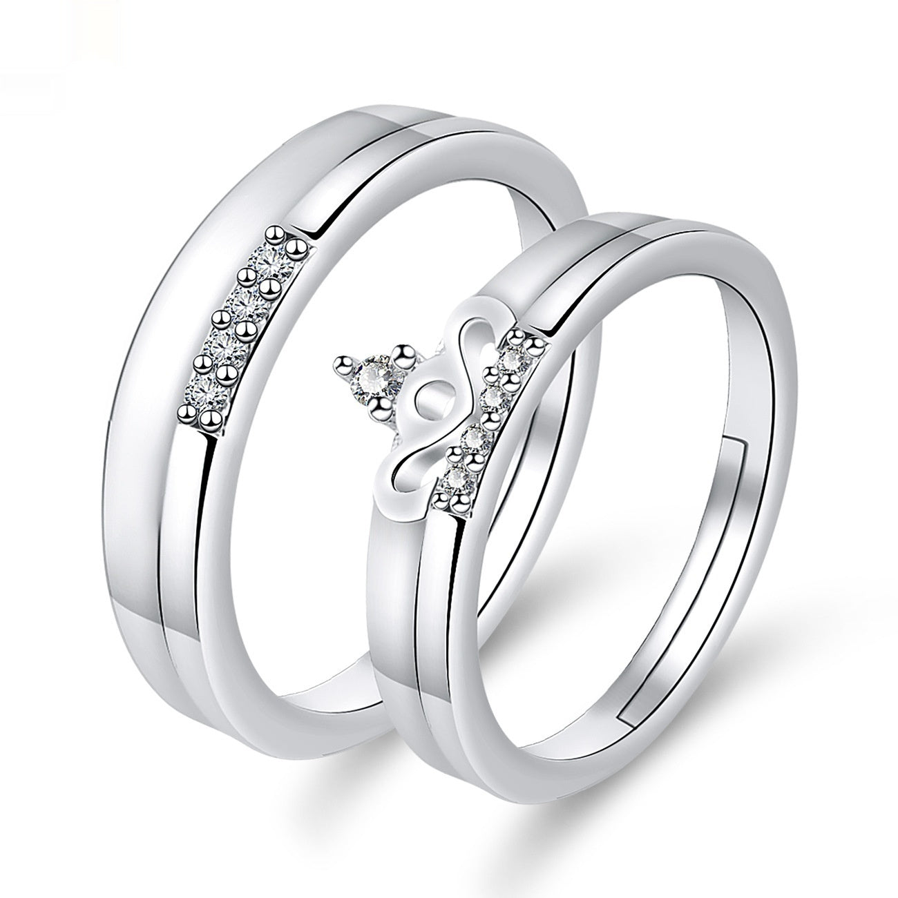 Moissanite Engagement Couple Couple Rings