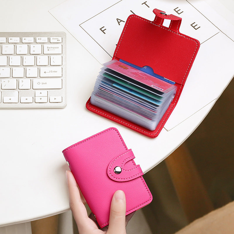 Men And Women Light-weight Thin Simple Leather Document Package