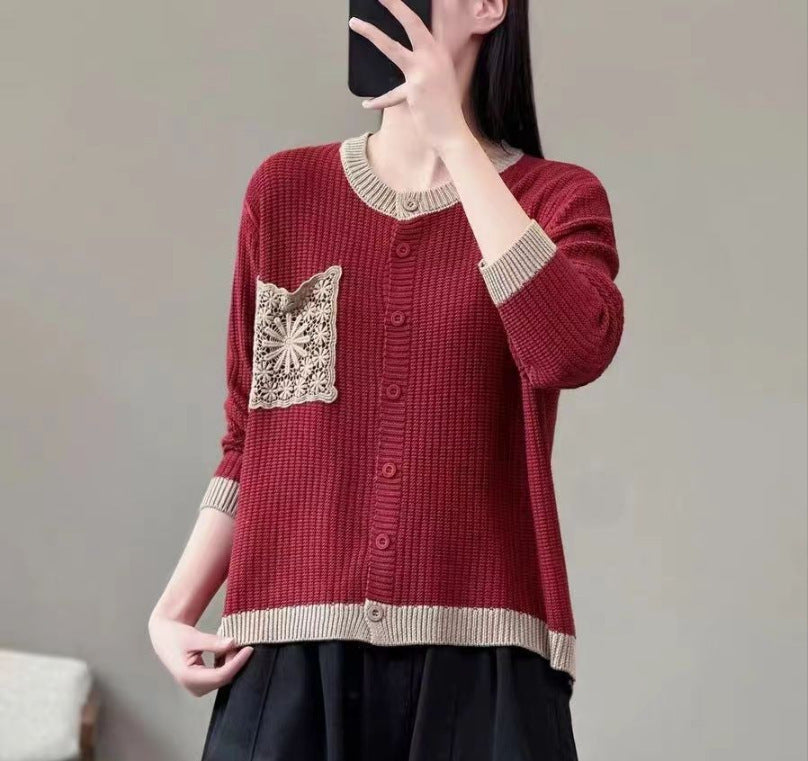 New Casual Outerwear Long-sleeve Cardigan Sweater