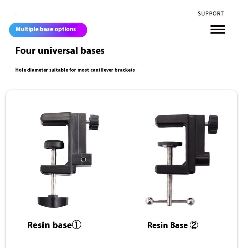 Desktop Lazy Bracket, Tablet Cantilever Support Frame, Live Streaming And Drama-watching Artifact, Foldable Metal Cantilever Bracket