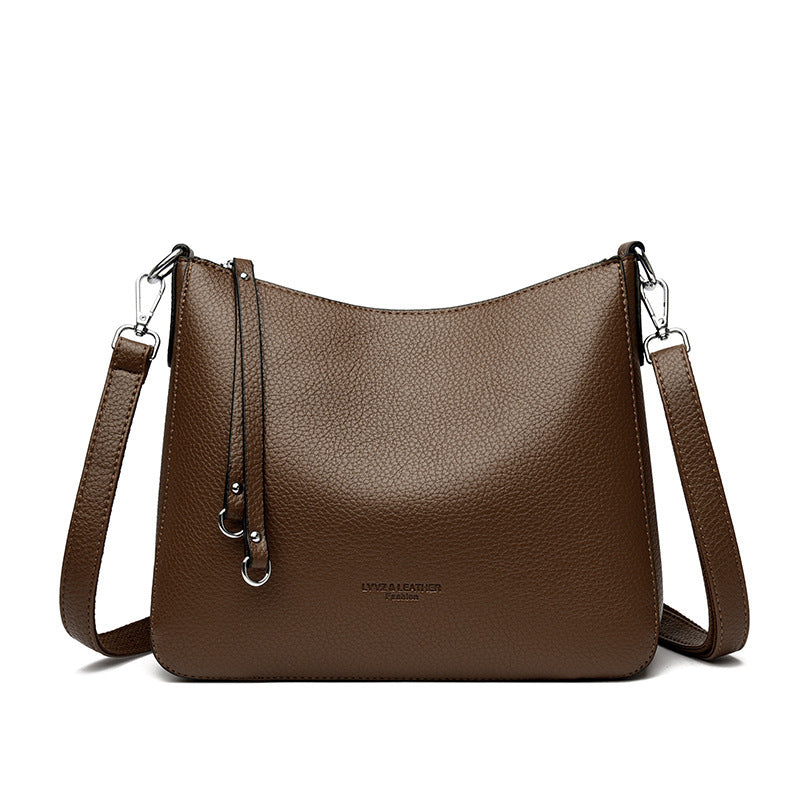 New Genuine Leather Fashion Niche Shoulder Crossbody Bag
