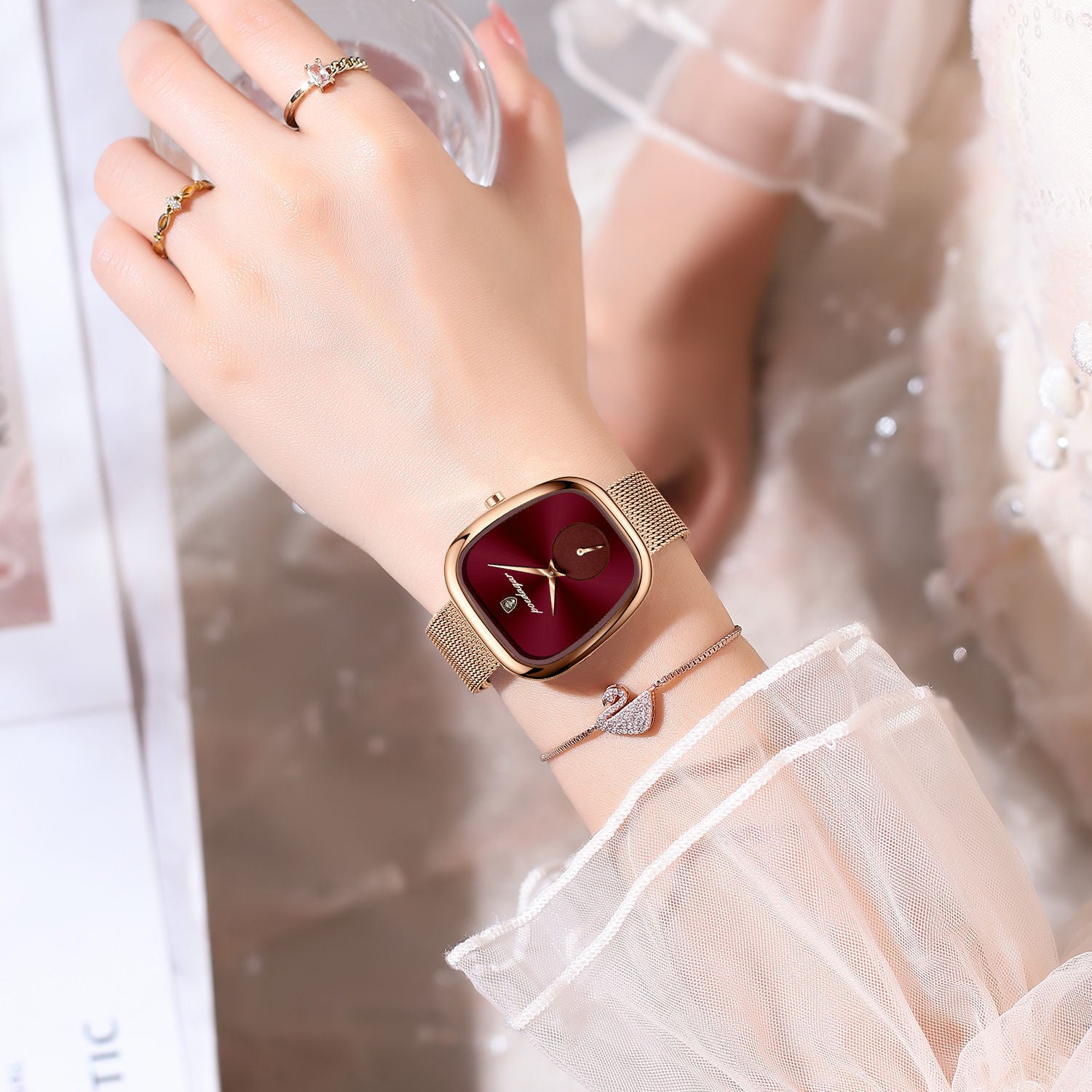 Temperament Korean Style Advanced Waterproof Net Red Watch For Women