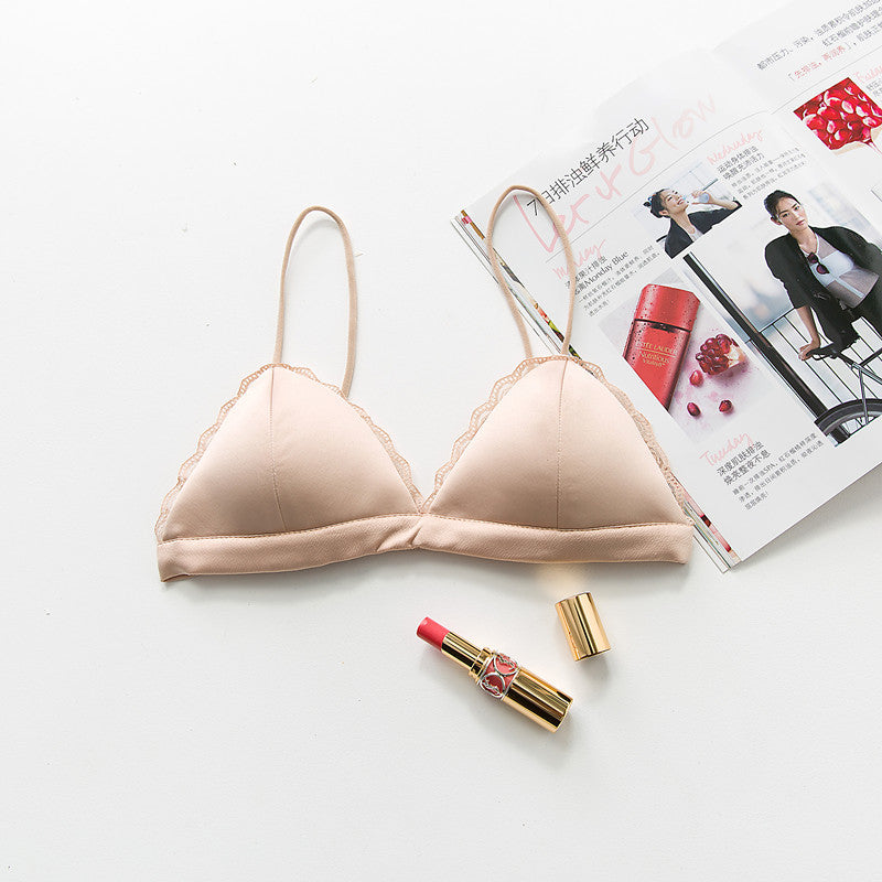Thin Shoulder Straps, Black Small Wrap Bra, Beautiful Back Tube Top, Sexy Small Bra, Elastic Camisole, Versatile Intimates for Women