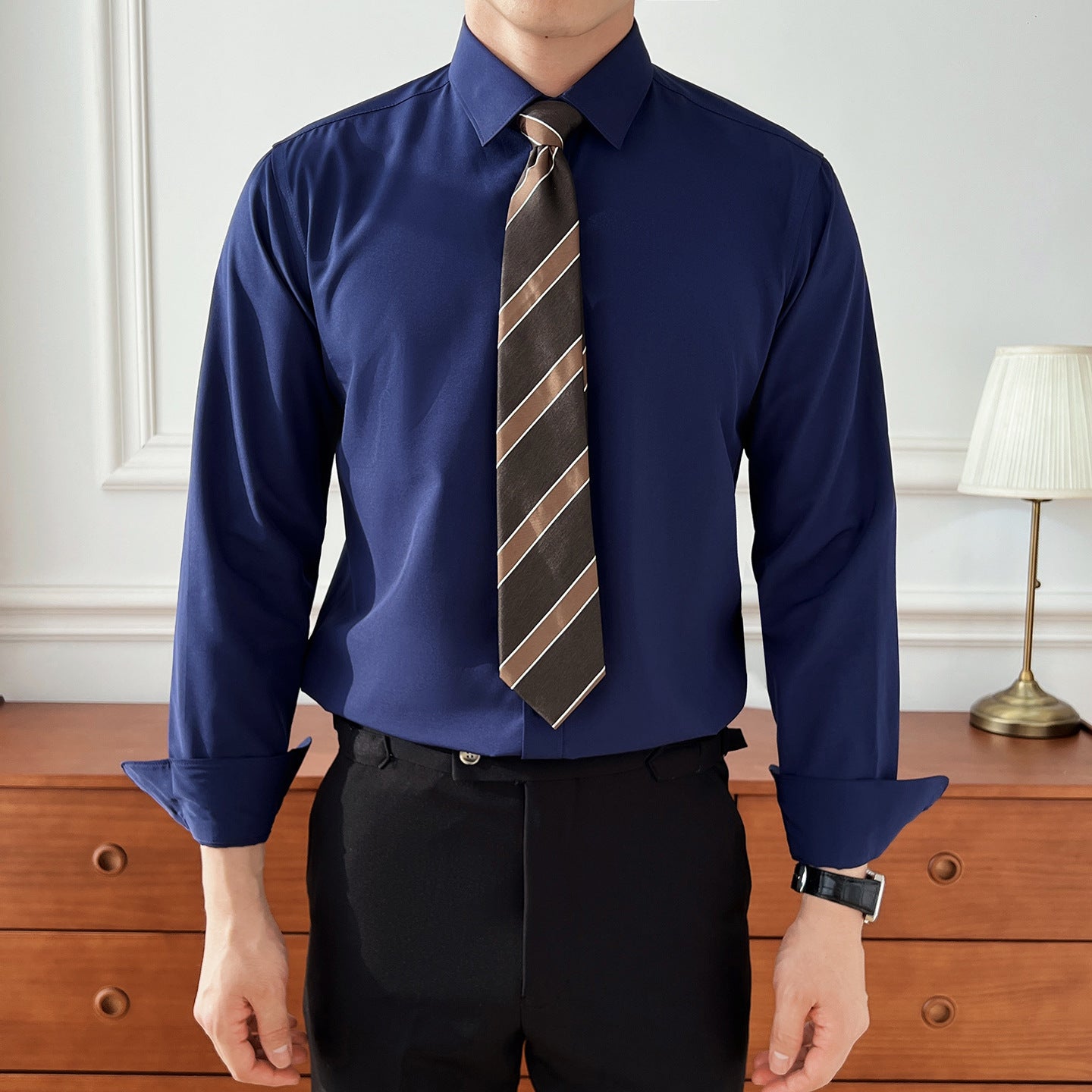 Seven-color Men's Long-sleeved Business Shirt