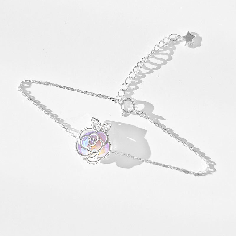 Camellia Advanced Design Sense Niche Gentle Flower Collarbone Necklace Bracelet